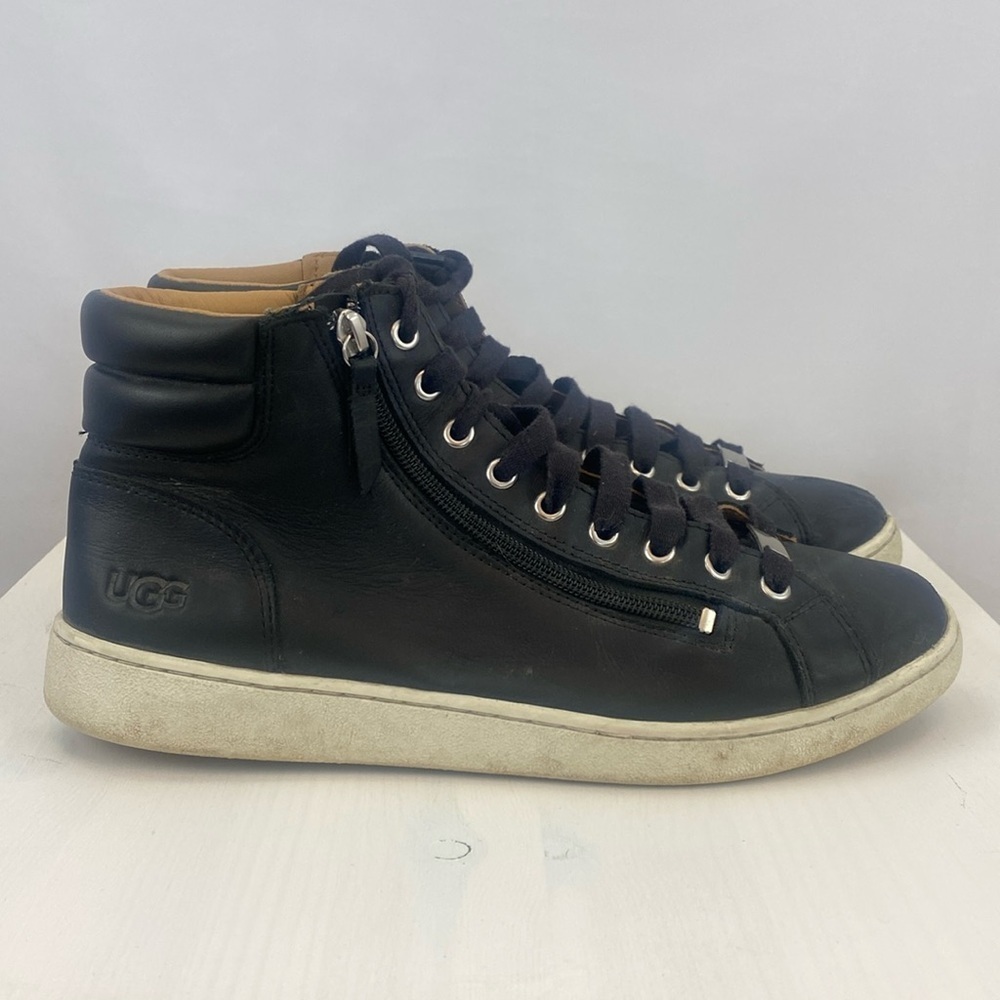 UGG Olive High Top Sneakers in Black